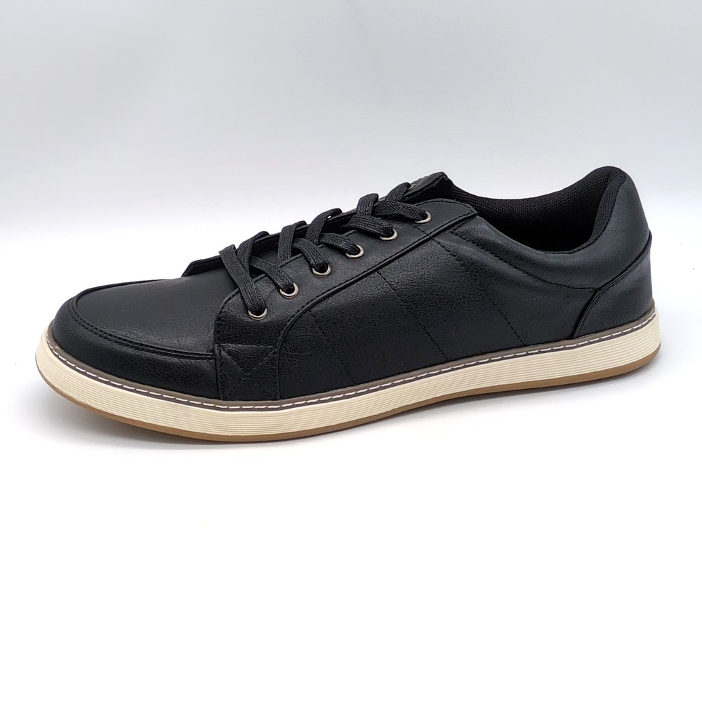 Jousen Milan Shoes Mens Amy877 Black 11.5 Leather Sneaker Walking Comfort NEW
